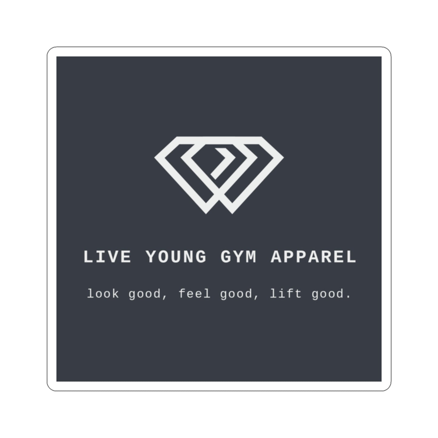 LIVE YOUNG logo Stickers