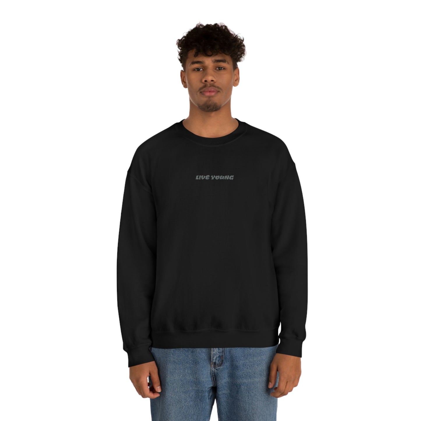 LIVE YOUNG Unisex Crewneck Sweatshirt